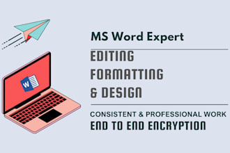 professionally format,design,edit microsoft word documents