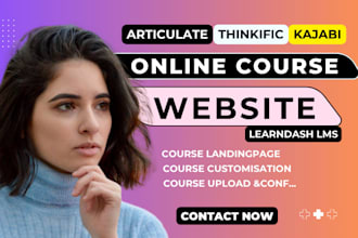 do online course website articulate thinkific kajabi learndash course upload pro