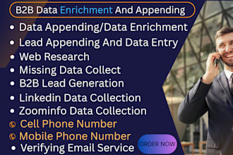 do company data appending enrichment and cell phone number