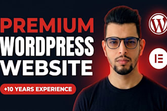build a premium wordpress and elementor website