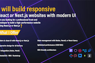 build blazing fast SEO optimized web with react next js