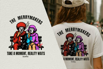 create design for merch and mock ups