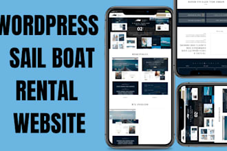 wordpress sailboat rental website cruise website
