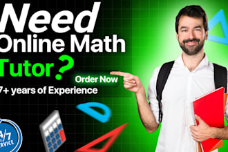 tutor math virtually via zoom with 7 years of experience
