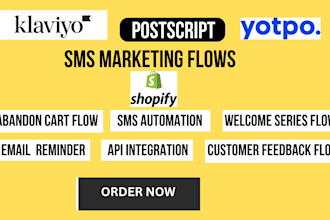 setup klaviyo postscript yotpo email marketing flows sms marketing shopify