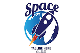 do business negative space logo design