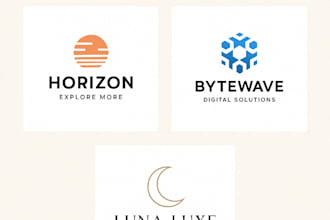 design a modern, unique logo using ai and pro tools