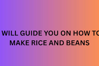 guide you step by step on how to cook rice and beans