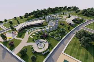 renovate 3dmodern goif course,sport arena,mini golf,putting green,landscape,park