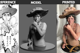 convert 2d to 3d image to stl scan stl cleanup head model picture for 3dprinting