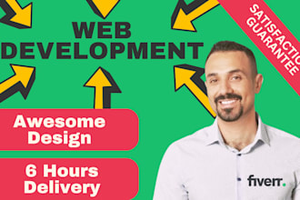 build a custom one page website with responsive design and SEO