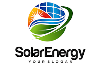 do eco energy, electrical , power and solar panel logo