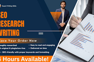 write well researched SEO articles and blog posts