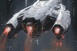 design spaceships and sci fi vehicles