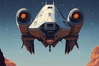 design spaceships and hard surface sci fi models