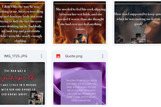 book teaser graphics for romance books