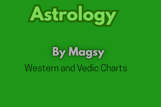 western and vedic astrology reports, including birth and match making