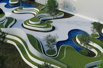 design large landscapes events,pool,patio, backyard,parks, luxury resorts design