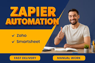 develop custom API integration zapier automation integration smartsheet zoho crm