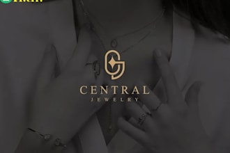 design a luxury jewelry logo for your brand or store