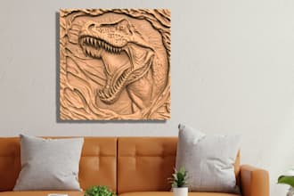detailed 3d bas relief model 3d wood carving 3d laser engraving 3d printing stl