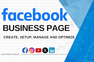 create, fix or optimize facebook business page or fan page