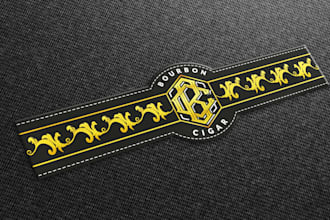 design unique cigar label, cigar logo, band and cigar box or any graphic