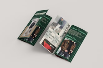 do professional and modern trifold brochure