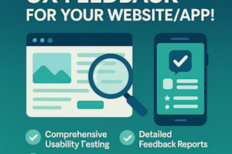 test your website or app and provide detailed UX feedback