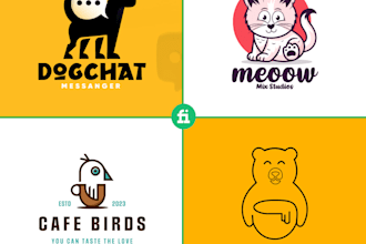 design a modern and professional logo for your brand with branding kit