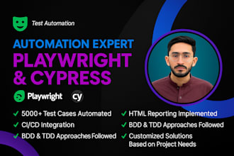 automate your test cases using playwright and cypress
