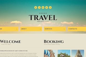 design or redesign wix tour, airbnb, vacation rental or tourism luxury website