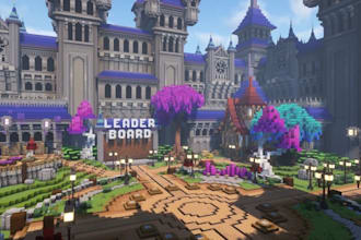 build a spawn, a lobby, a hub, and a map for your works