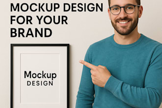 create mockup design for your brand, mockup logo, mockup design