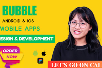 build no code app bubble app io figma design app development api integration