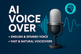 provide realistic ai voice overs in english for your youtube or tiktok videos
