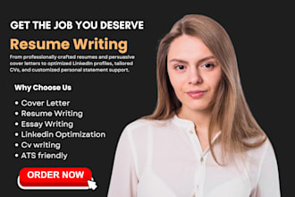 create CV, ats resume, cover letter, and optimize your linkedin profile