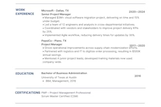 create a standout resume for your next career move