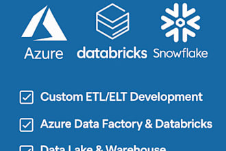 build scalable etl data pipelines with azure, databricks, snowflake