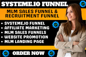 do systeme io mlm sales funnel, systeme io recruitment funnel for mlm promotion
