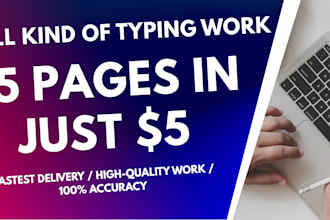 do a fast typing job, retype scanned documents, your typist