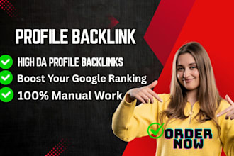 build high quality social profile backlink for SEO