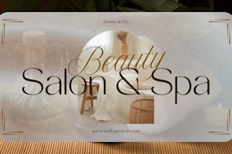 design medical spa website, skin care, beauty spa, aesthetics, medical website