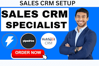 setup sales crm sales salesforce instantly hubspot pipedrive activecampaign