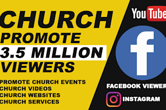 promote church events, videos services to 4 million facebook