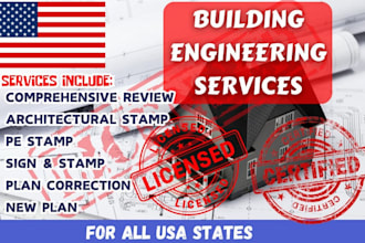 provide certified review and stamp for structural and architectural plans