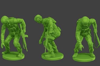 do 3d action figure, articulated figure, 3d toy, funko pop, doll for 3d printing