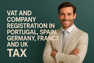 do vat and company registration in portugal, spain, germany, france and uk tax