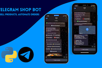 create a telegram store bot for automated product sales