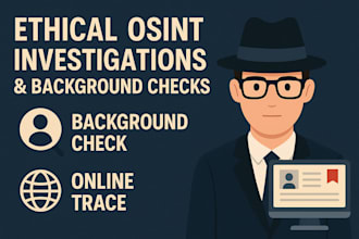 run ethical osint investigations and background checks